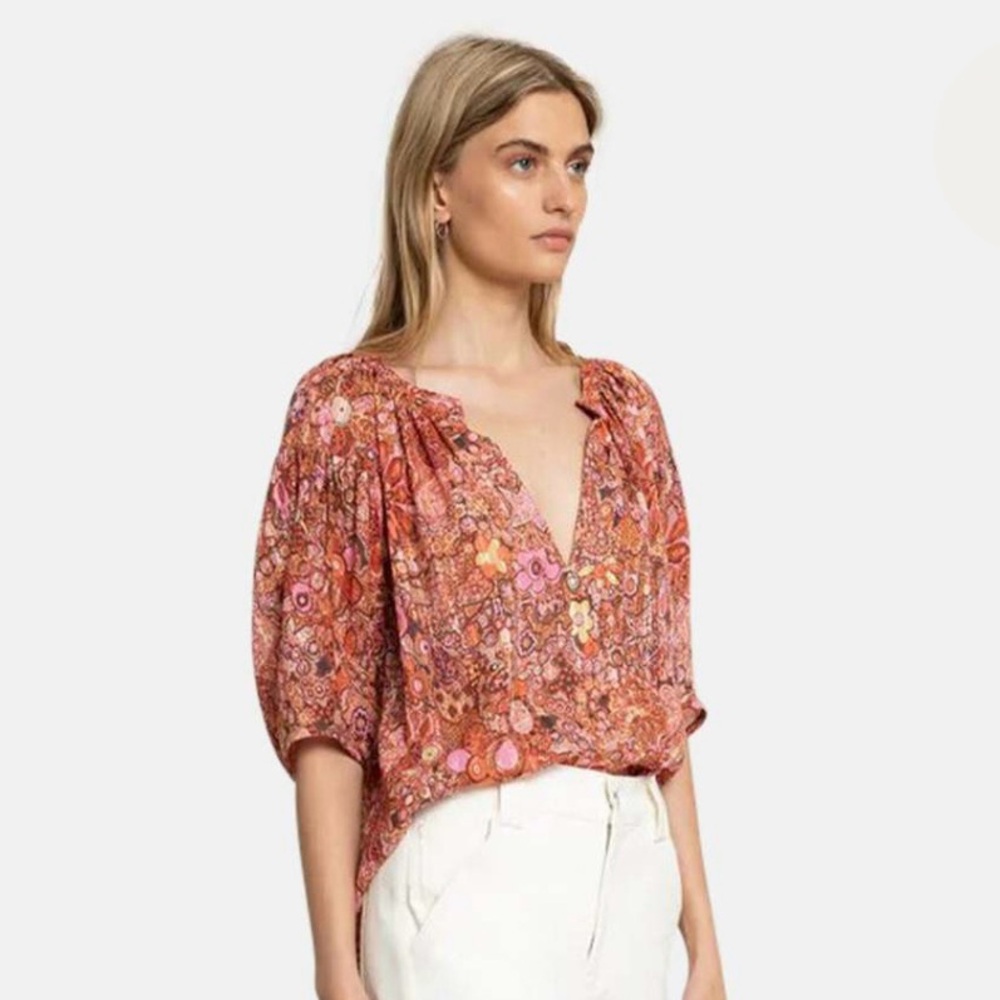 A.L.C. Juliana Cotton/Silk Blouse